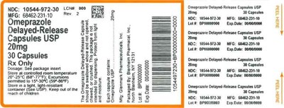 Label 20mg 30ct (Label Omeprazole Dr Caps 20mg  Bpi(10544 972 30) Glenmark(68462 231 10) Rev2)